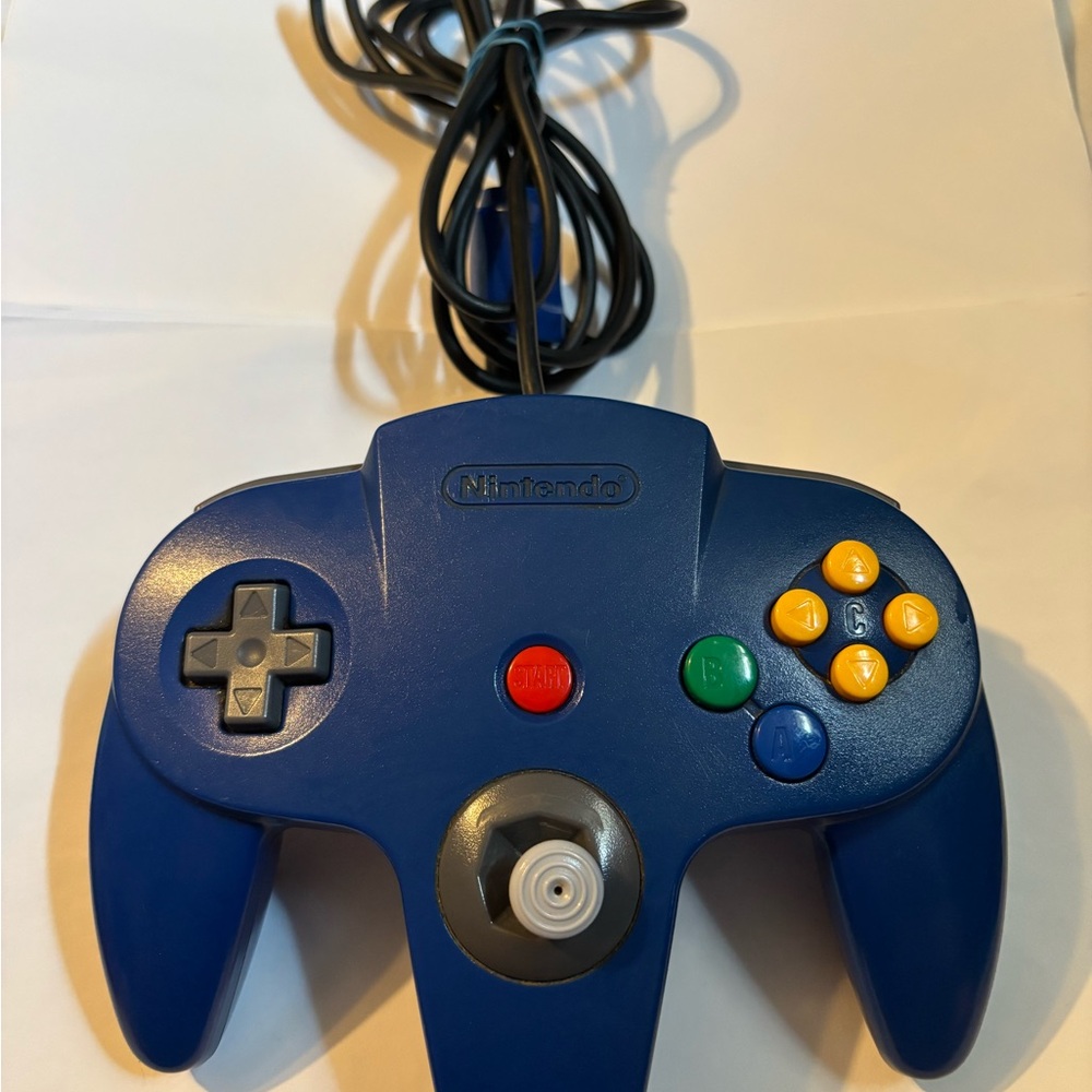 Nintendo 64 Blue Wired Controller Tested And Working Read